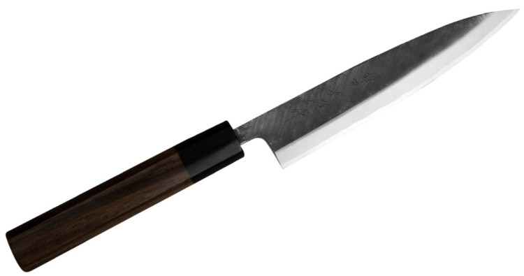 Hideo Kitaoka Shirogami Black Oktagon Nóż Kaisaki 15cm