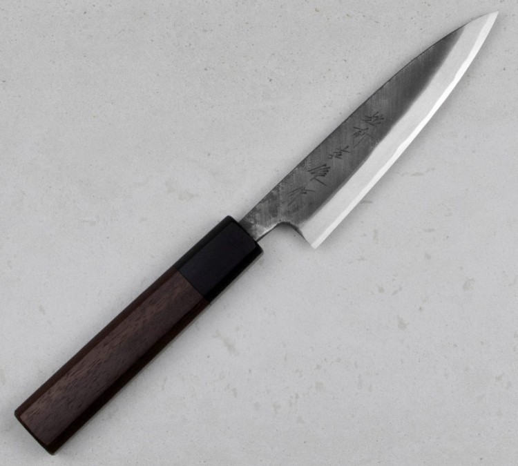 Hideo Kitaoka Shirogami Black Oktagon Nóż Kaisaki 12cm