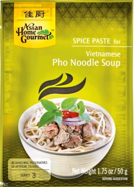 Baza Pasta Do Wietnamskiej Zupy PHO Saszetka Vietnamese Pho Noodle 50g ASIAN HOME GOURMET