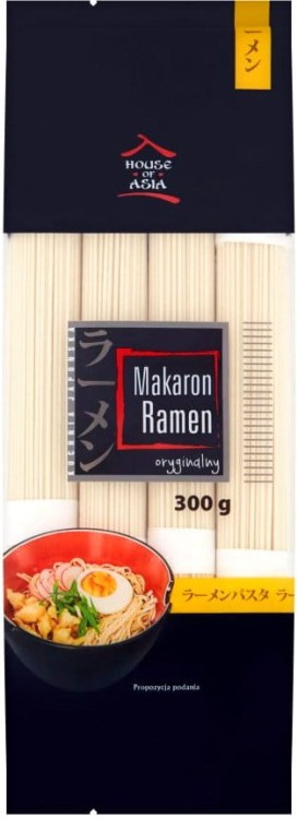 Makaron Pszenny Oryginalny Do Zupy Ramen Nitki w Porcje 300g HOUSE OF ASIA