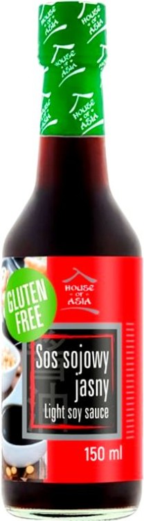 Chiński Sos Sojowy Jasny Bezglutenowy Dieta Bez Glutenu 150ml HOUSE OF ASIA