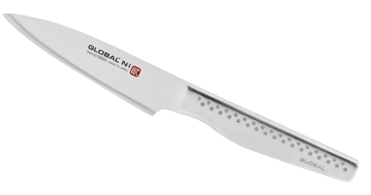 Global NI Japoński Ostry Nóż Kuchenny Uniwersalny 56-58 HRC 11cm GNFS-02