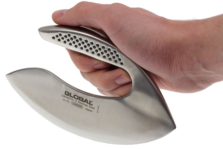 Global Japoński Siekacz Do Ziół Kuchenny Stal Nierdzewna 56-58HRC 11cm G-76