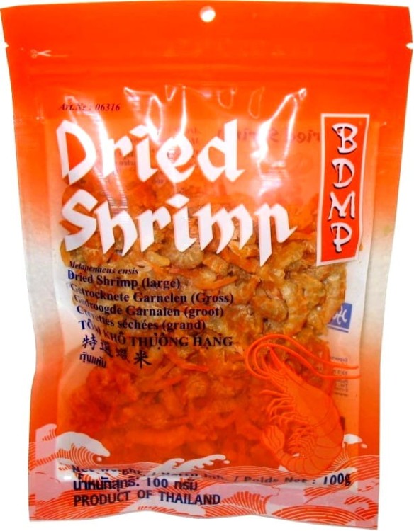 Suszone Krewetki Krewetka UMAMI Solone Rozmiar M Dried Shrimp 100g BDMP
