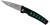 Mcusta Zanmai Katana VG-10 Black/Green Japoński Ostry Nóż Składany 8,5cm