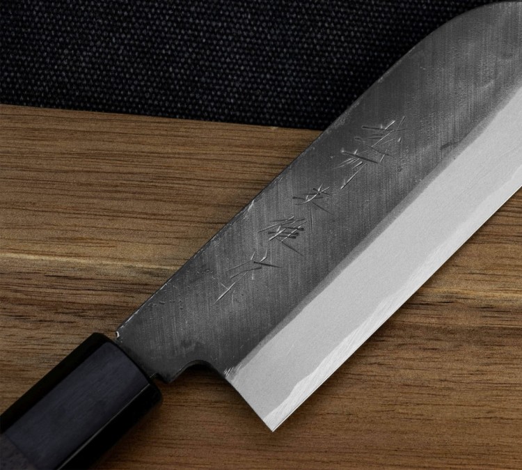 Hideo Kitaoka Shirogami Black Oktagon Japoński Nóż Kamagata Usuba 12cm