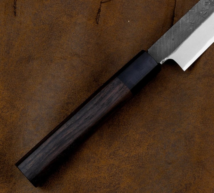 Hideo Kitaoka Shirogami Black Oktagon Japoński Nóż Yanagi Sashimi Do Sushi 24cm