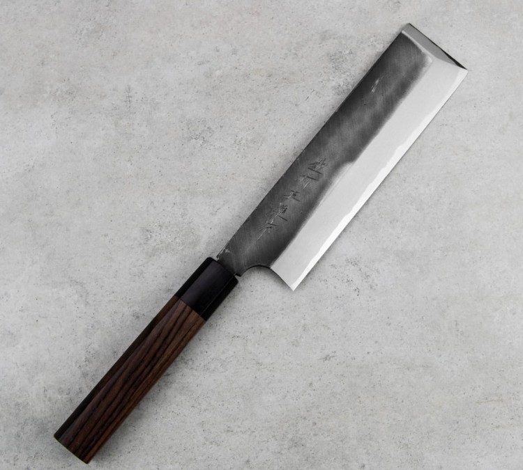 Hideo Kitaoka Shirogami Black Oktagon Nóż Usuba 18cm