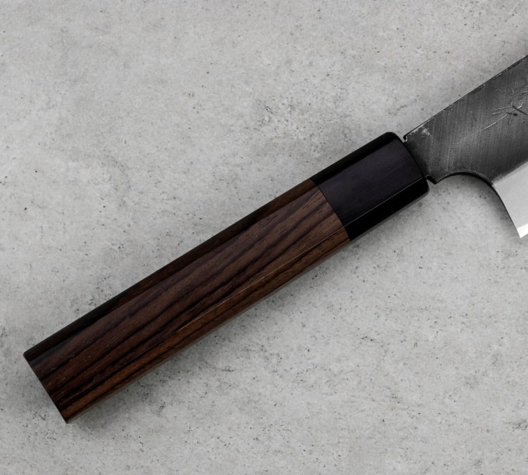 Hideo Kitaoka Shirogami Black Oktagon Nóż Usuba 18cm