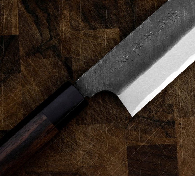 Hideo Kitaoka Shirogami Black Oktagon Nóż Kamagata Usuba 18cm