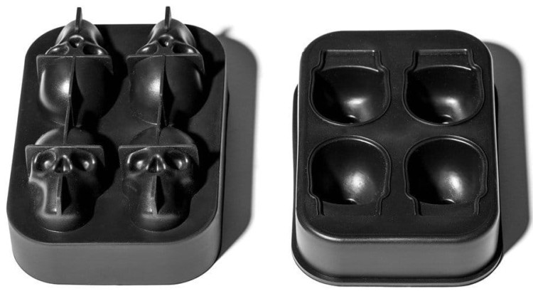 Silikonowa Foremka Forma Na 4 Duże Lodowe Czaszki Gadżet Do Drinków Na Lód GADGET MASTER