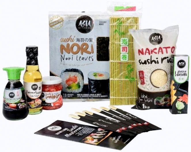 Zestaw Do Przygotowania Sushi Gold Premium XXL Na Prezent ASIA KITCHEN