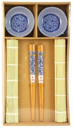 Zestaw Do Podania Sushi Miseczki Maty i Pałeczki Na Prezent PROORIENT
