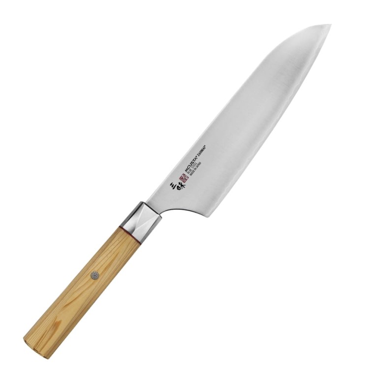 Mcusta Zanmai Beyond Aogami Super Japoński Nóż Santoku Do Warzyw 63HRC 18cm