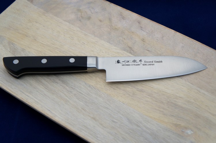 Satake Satoru Japoński Nóż Kuchenny Uniwersalny Santoku Do Warzyw 13,5cm