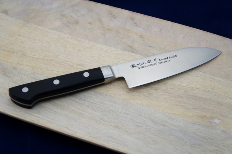 Satake Satoru Japoński Nóż Kuchenny Uniwersalny Santoku Do Warzyw 13,5cm