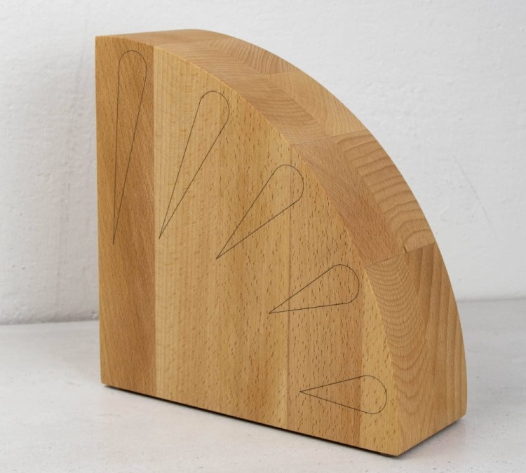 BISBELL Bambusowa Listwa Magnetyczna Bambus Na Noże 36cm 360mm BMKR20-36-BA