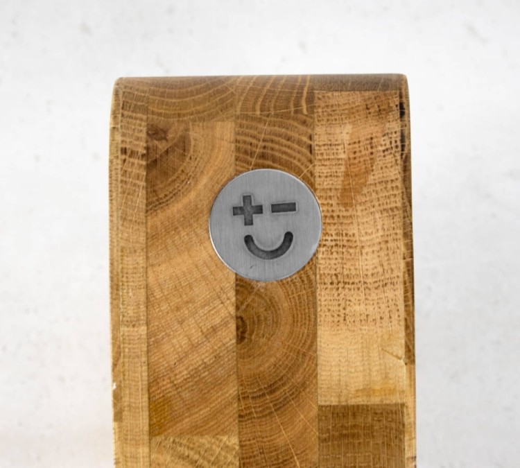 BISBELL Drewniany Blok Magnetyczny Dąb Dębowy Na Noże 25cm x 25cm BMMBO250