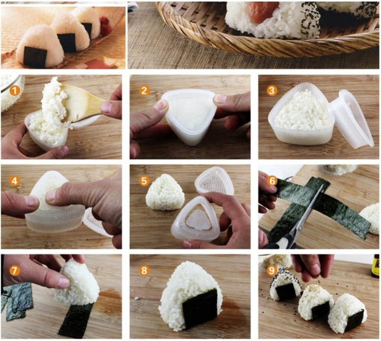 Foremka Foremki Zestaw Do Przygotowania ONIGIRI Sushi Mold 2 Sztuki EMRO AZIATICA