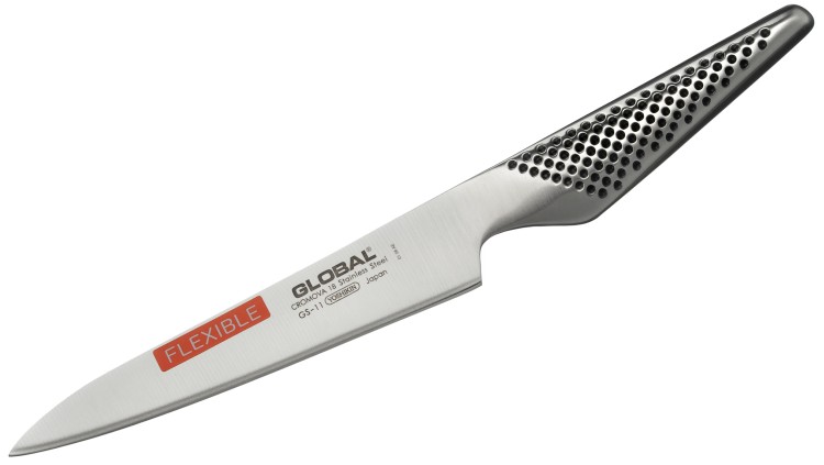 Global Japoński Elastyczny Nóż Kuchenny Uniwersalny 56-58 HRC 15cm GS-11
