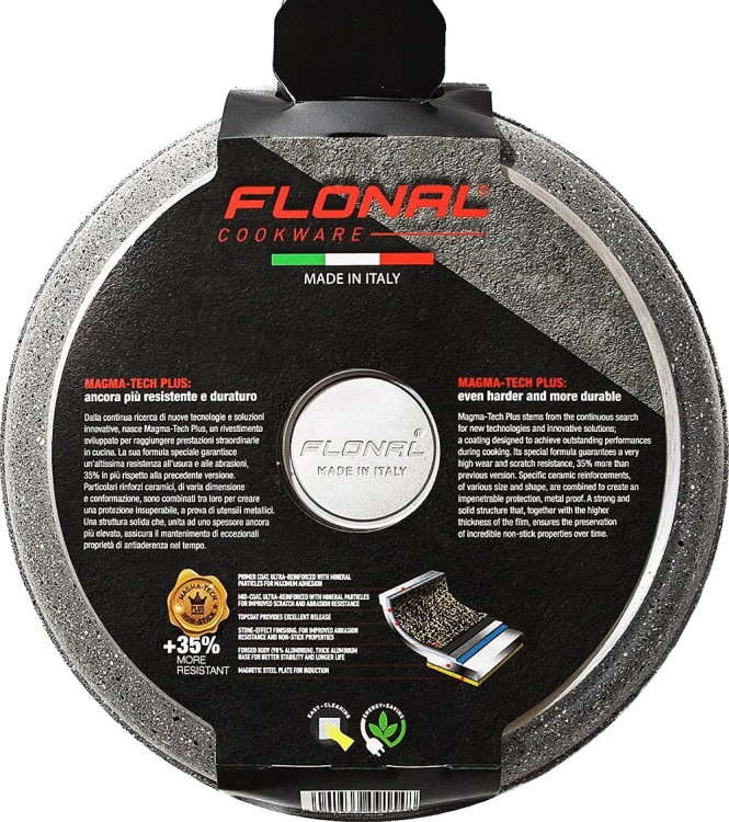Patelnia Wok z Twardego Aluminium 28cm Wielofunkcyjna Non-Stick FLONAL