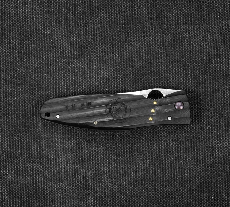Mcusta Sengoku Black Micarta SPG2 Japoński Nóż Składany 8,6cm