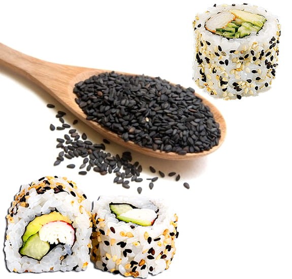 Sezam Czarny Posypka Do Sushi i Sałatek Zdrowy i Naturalny 500g SKWORCU