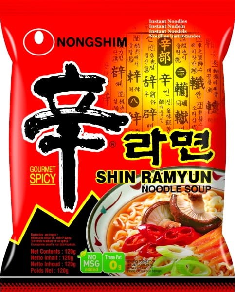 KARTON Koreańska Zupka Błyskawiczna Instant Shin Ramyun 20x120g NONGSHIM