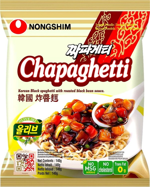 KARTON Koreański Błyskawiczny Makaron Instant Chapagetti Czarna Fasola 20x140g NONGSHIM