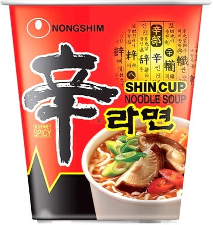 KARTON Koreańska Zupka Błyskawiczna Instant Shin Ramyun Kubek Cup 12x68g NONGSHIM