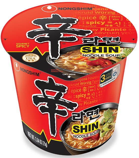 KARTON Koreańska Zupka Błyskawiczna Instant Shin Ramyun Kubek Cup 12x68g NONGSHIM