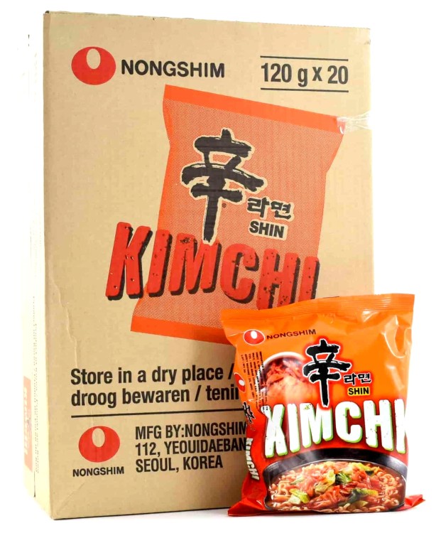 KARTON Koreańska Zupka Błyskawiczna Instant KimChi Ramen 20x120g NONGSHIM