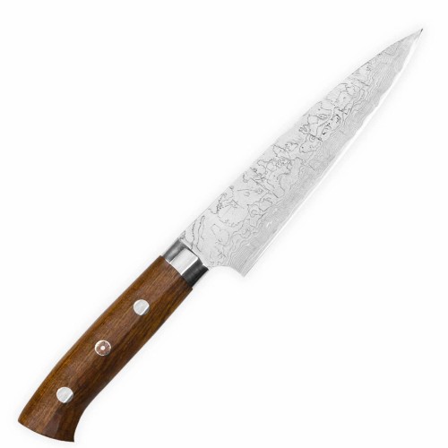 Takeshi Saji R2 Diamond Ręcznie Kuty Japoński Nóż Kuchenny Uniwersalny 63 HRC 15cm