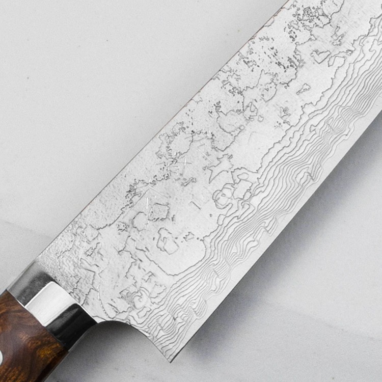 Takeshi Saji R2 Diamond Ręcznie Kuty Nóż Szefa Kuchni 21cm