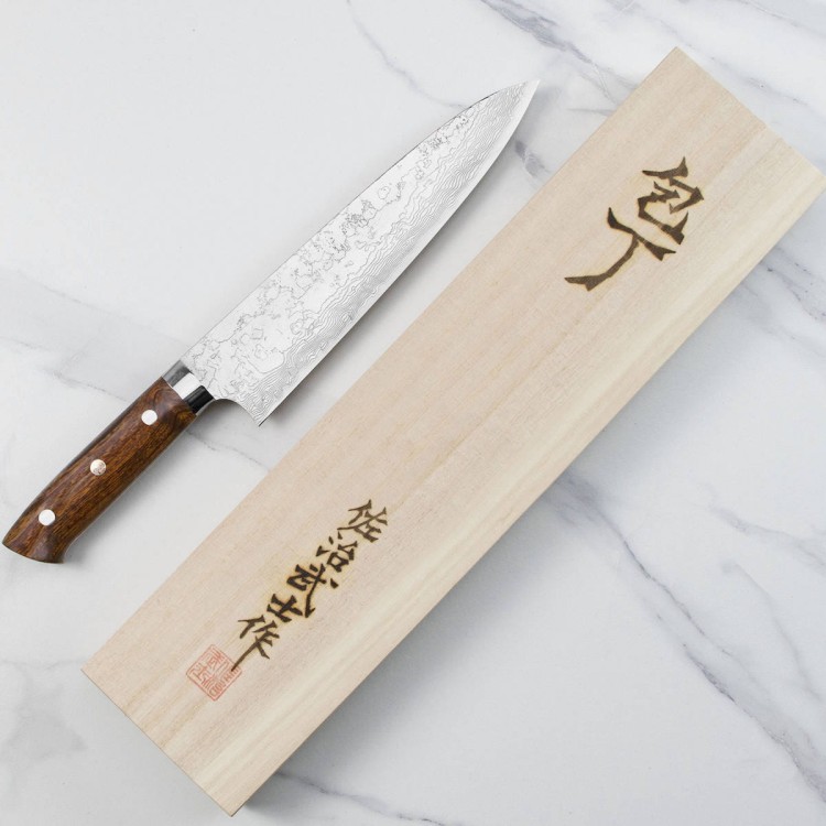 Takeshi Saji R2 Diamond Ręcznie Kuty Nóż Szefa Kuchni 21cm