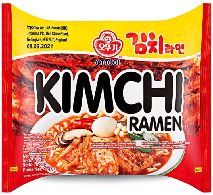 Koreańska Zupka Błyskawiczna Makaron Instant Ramen Kimchi Hot 120g OTTOGI