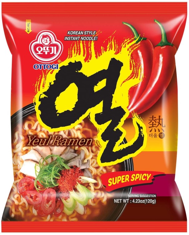 Koreańska Zupka Błyskawiczna Makaron Instant Ramen Yeul Hot 120g OTTOGI