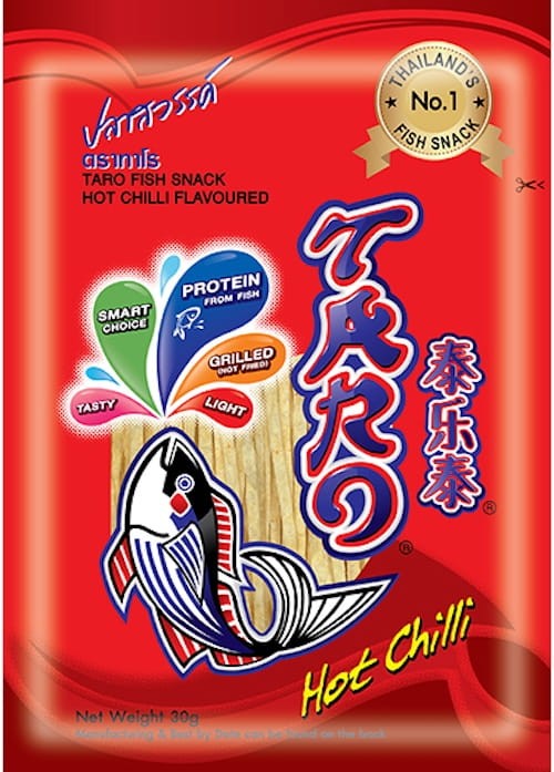 Tajska Suszona Przekąska Rybna Snack Ostre Chilli Fish Hot Chili 52g TARO