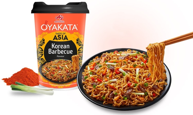 Azjatycka Zupka Błyskawiczna Makaron Instant Koreańskie Barbecue Kubek Cup 93g OYAKATA