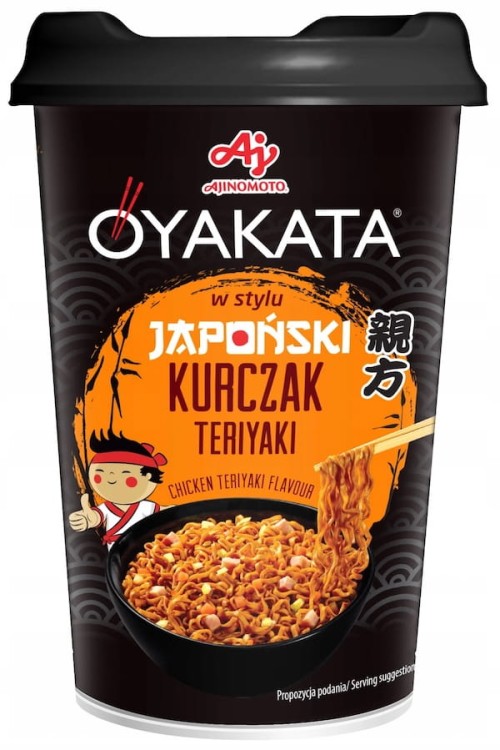 Azjatycka Zupka Błyskawiczna Makaron Instant Kurczak Teriyaki Kubek Cup 96g OYAKATA
