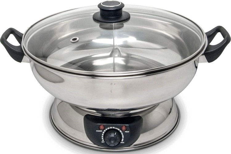 Elektryczny Gorący Garnek Dzielony 4,5 Litra 4500ml HOT POT 30cm REMO