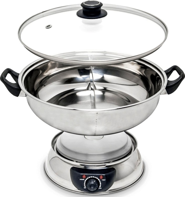 Elektryczny Gorący Garnek Dzielony 4,5 Litra 4500ml HOT POT 30cm REMO