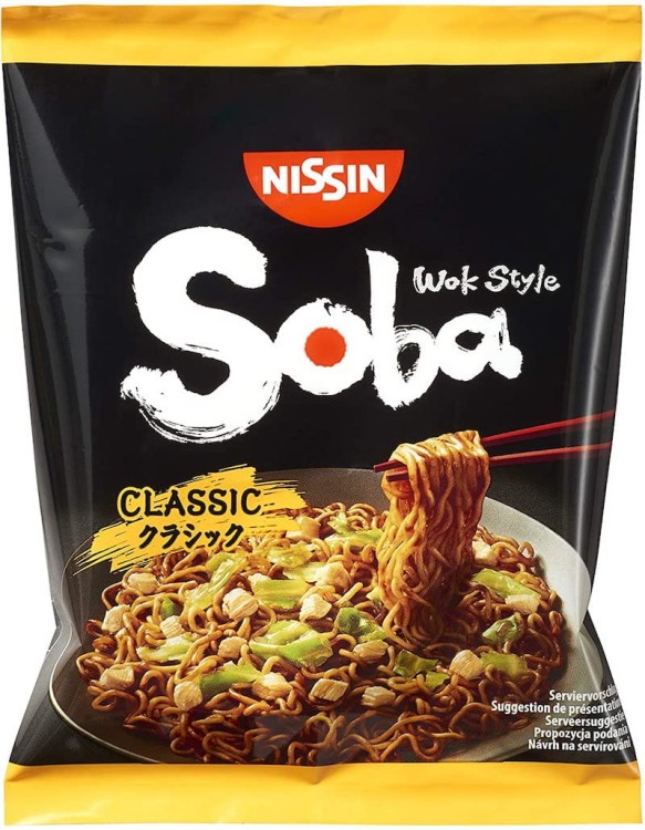 Japońska Zupka Błyskawiczna Makaron Instant Ramen Classic Soba 109g NISSIN