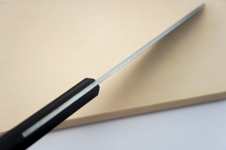Satake Nashiji Black Pakka Japoński Nóż Do Filetowania Deba 56 HRC 15,5cm