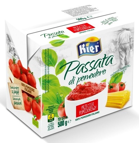 Włoski Przecier Sos Pomidorowy Puree Pasta Passata Di Pomodoro 500g KIER