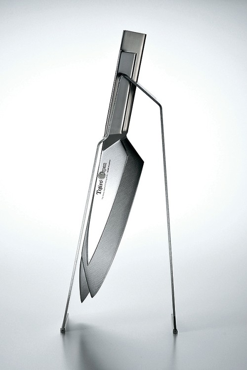 Tojiro Origami Japoński Blok Do Noży Metalowy Stylowy 28,5 x 13,5 x 10cm