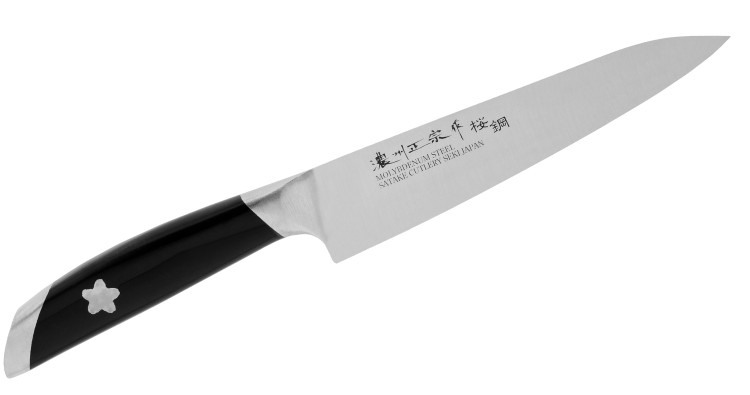 Satake Sakura Zestaw 3 Noży Szefa + Santoku + Uniwersalny Sakura Nóż Santoku 18 cm