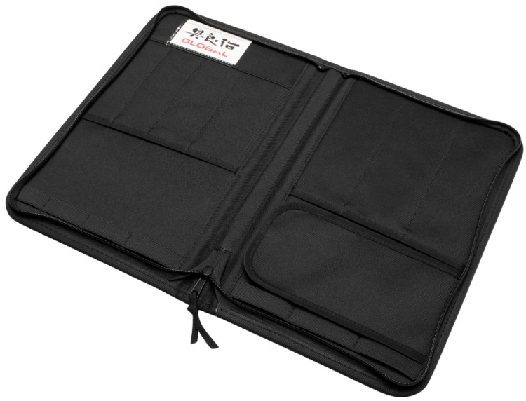 Global Japoński Zestaw Szefa Kuchni 7 Noży w Eleganckim Etui G-666/07KA