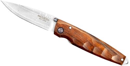 Mcusta Shinra Emotion 2 Iron Wood Damascus Japoński Nóż Składany 6,5cm