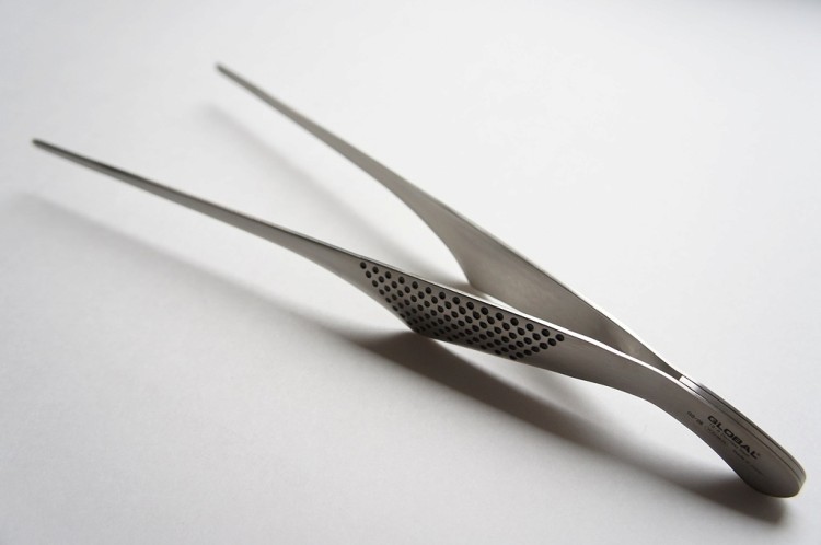 Global Japońska Profesjonalna Pęseta Kuchenna Stal Nierdzewna 30cm GS-28